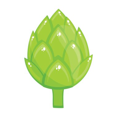 Düzenlenebilir biçimdeki enginar simgesi, sağlıklı ve organik gıda 