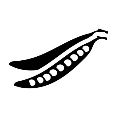 İçinde bezelye olan küçük küresel tohum kabuğu.