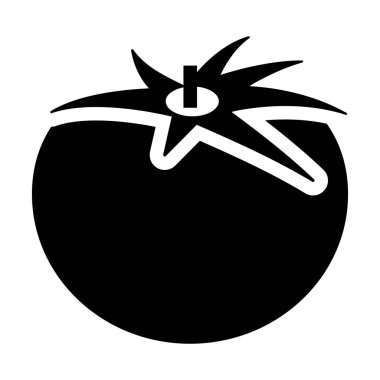 Sağlıklı besleyici meyve, domates ikonu