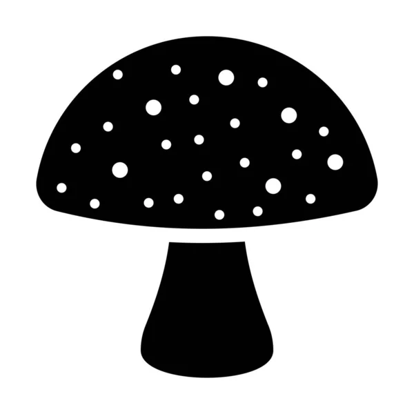 Design Mushroom Vector Fleshy Cultivation Editable Flat Vector — Stock Vector