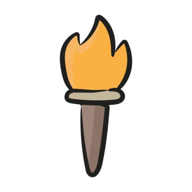 Olimpiyat meşalesini tanımlayan yanan bir ışık 