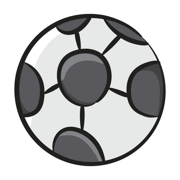 Design Icône Balle Carreaux Style Vectoriel Football — Image vectorielle