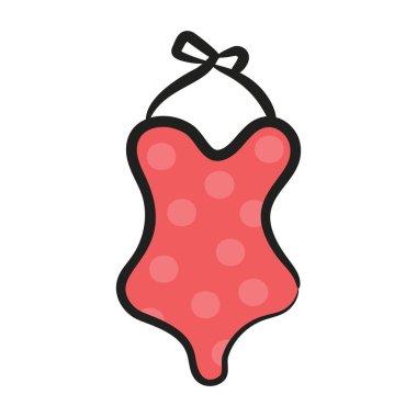 Yüzmek için dar giysiler, modern karalama tarzında mayo. 