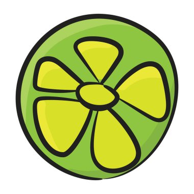 Elle çizilmiş limon dilimi 