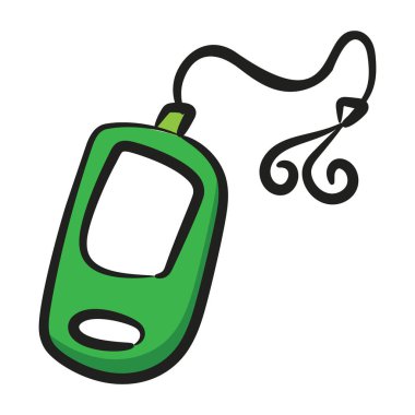 Dijital müzik çalan elektronik aygıt, ses oynatıcı simgesi 