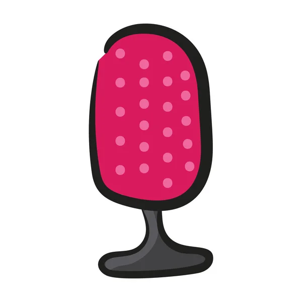 Perancangan Ikon Doodle Mikrofon Perekaman Suara Vektor Mikrofon Yang Dapat - Stok Vektor