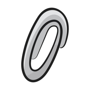 Karalama vektörü, dosya klasörü veya kağıt klasöründeki dosya kırpıcısının simgesi