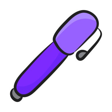 Kalemin karalama simgesi, yazma ekipmanı 