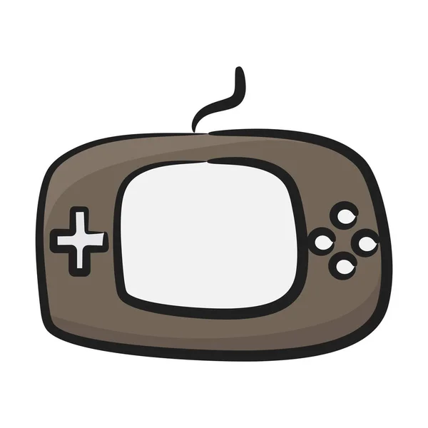 Videojuego Portátil Diseño Icono Gameboy — Vector de stock