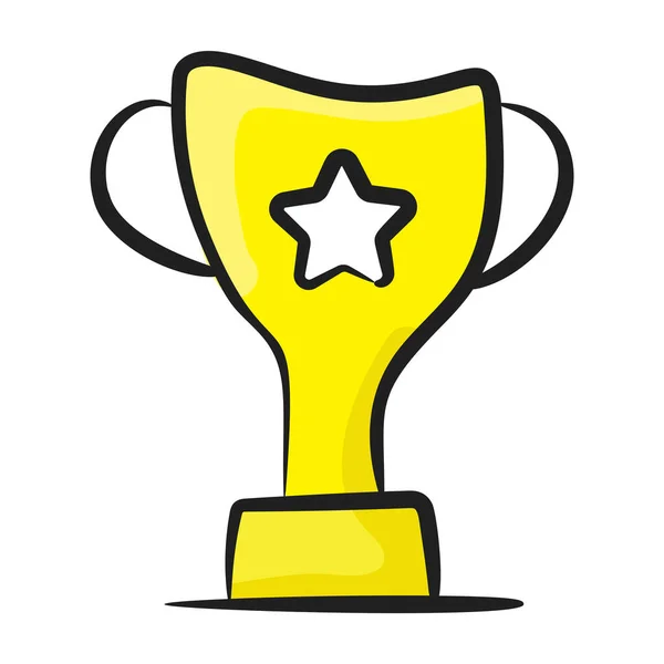 Flat Icon Design Winners Trophy — Stock Vector