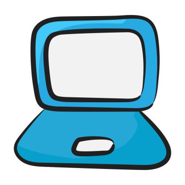 Bir dizüstü bilgisayar, mikro bilgisayarın karalama simgesi 