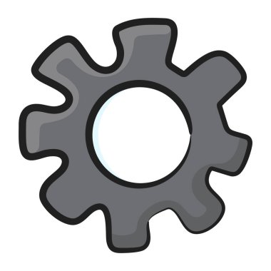 Vites simgesi tasarımı, modern bir yapılandırma konsepti vektörü 