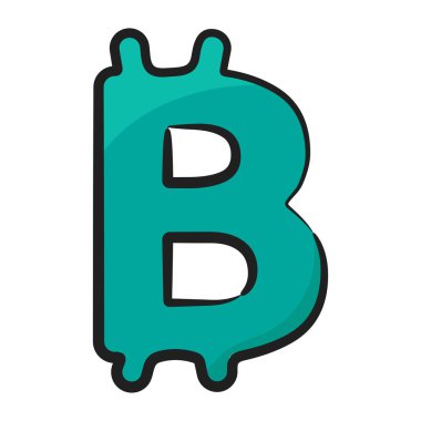 Şifreleme para biriminin düzenlenebilir karalama vektörünün kusurlu simge tasarımı 