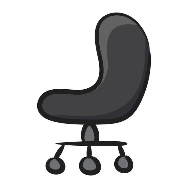 Swivel Chair Concept Vector Editable Style — Stock Vector