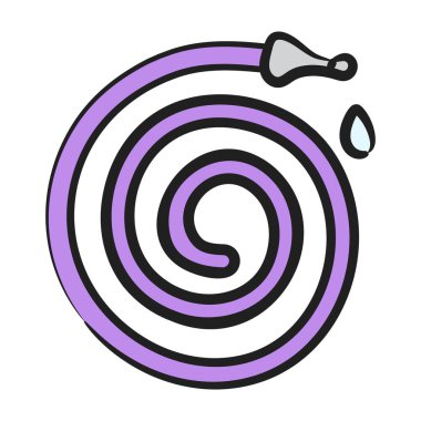 Karalama vektör tasarımında su borusu simgesi 