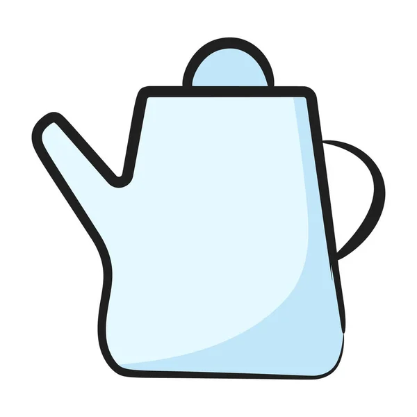 Flat Vector Design Watering Can Icon — Stock Vector