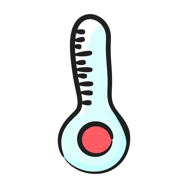 Инструмент Измерения Температуры Значок Термометра — стоковый вектор