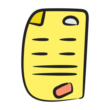 Alışveriş listesinin karalama simgesi, satın alınacak şeyler