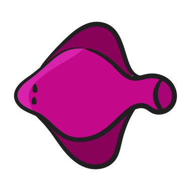 Chondrichthyes sınıfı hayvan, düzenlenebilir stil iğneli ikon. 