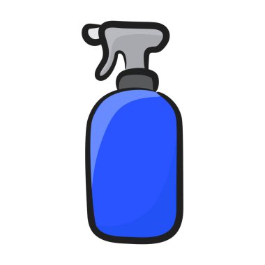 Temizleme sprey şişesi karalama tasarımı