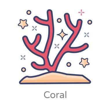 Düz dizaynlı mercan resiflerinin deniz yosunları.