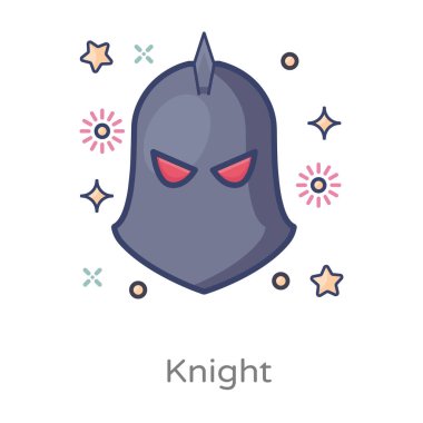 Asker simgesinin moda düz düzenlenebilir tasarımı 