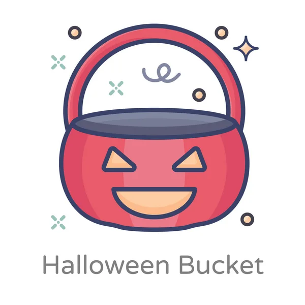 Pictogram Van Halloween Mand Plat Design — Stockvector