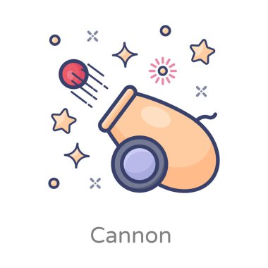 Top vektör tasarımının düz simgesi.