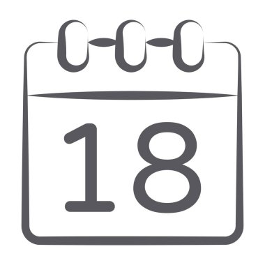 Takvimin Doodle biçim simgesi, olay planlayıcısı veya anımsatıcı