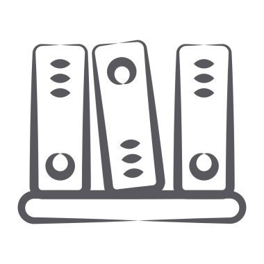 Web sitesi tasarımı ve uygulamalarınız için klasörler moda biçimi simgesi