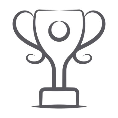 Ganimet simgesi tasarımı, düzenlenebilir biçimde kazanan kupa 