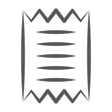 Katlanmış kağıt üzerinde dolar, karalama tasarımında fatura simgesi 