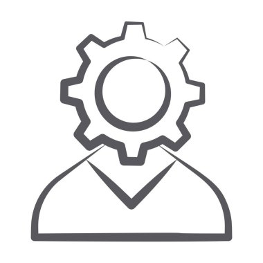 İş yöneticisi simgesi el çizimi tasarımı.