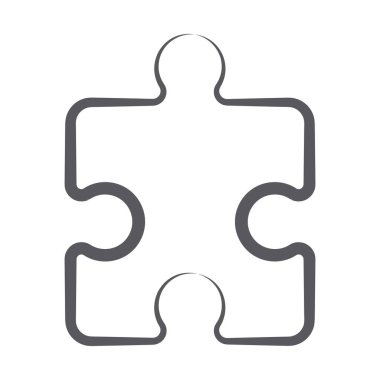 Sorun çözme simgesi konsepti karalama biçimi, yapboz, yapboz parçası 