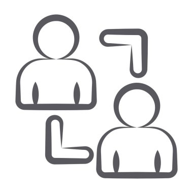 Çalışan tutma kavramının Doodle simgesi tasarımı