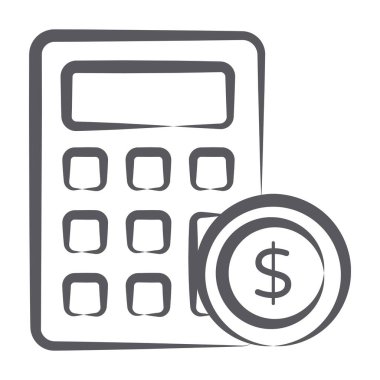 Tasarımda bütçe muhasebe vektörü.