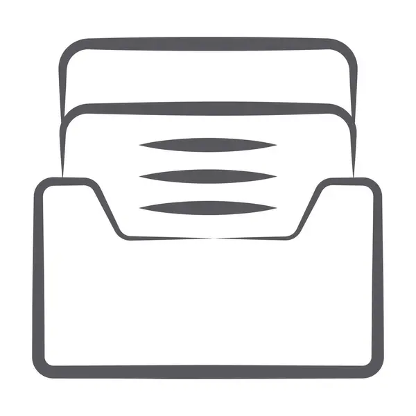 Icono Carpeta Documento Estilo Moda Para Diseño Sitio Web Aplicaciones — Vector de stock