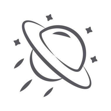 Güneş sisteminin en büyük ikinci gezegeni, karalama ikonu.