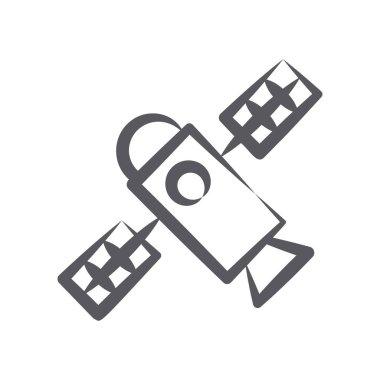 Yapay uzay uydusu veya satır biçiminde yapay uzay efekti simgesi 