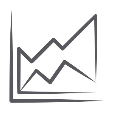 Alan grafiğinin karalama çizgisi simgesi, dağ şekli grafiğinde gösterilen veriler 