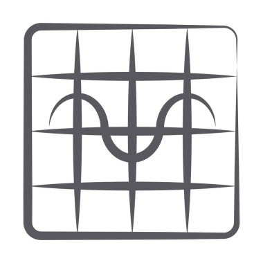 Dalga grafiğinin karalama çizgisi simgesi, veri analizi 