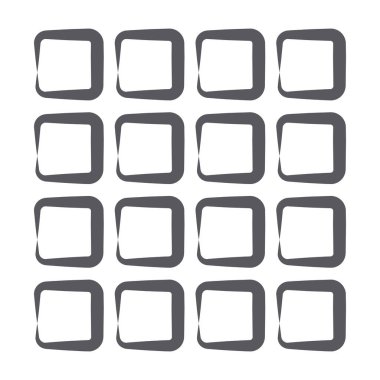 Frekans tablosu simgesinin karalama çizgisi vektör tasarımı.