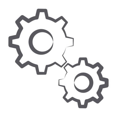 Moda çizim çizgisi biçiminde vites vektörü 