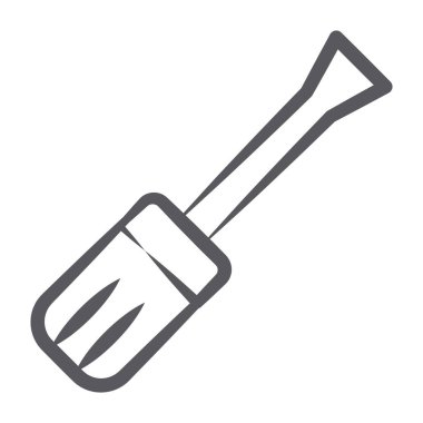 Modern doodle line tarzında tornavida konsepti 