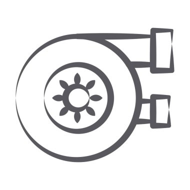 Hava filtresi vektör biçimi, karalama simgesi tasarımı 