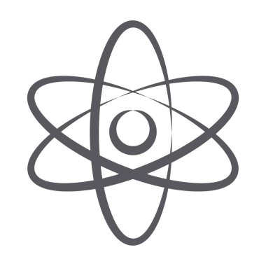 Karalama biçimindeki atom simgesi, maddenin en küçük bileşen birimi