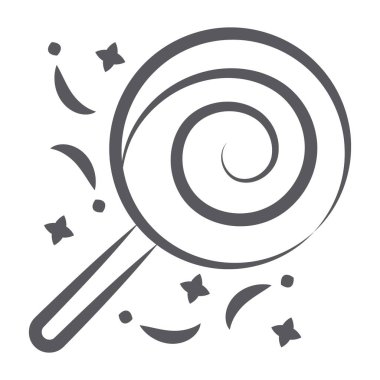 Girdap lolipop vektör stili, şekerleme çocuk besin vektörü 