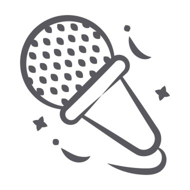 Çizgi tasarım vektöründe dondurma külahı 