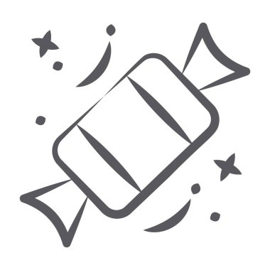 Şekerleme çizgisi vektör biçimi, düzenlenebilir şekerler 