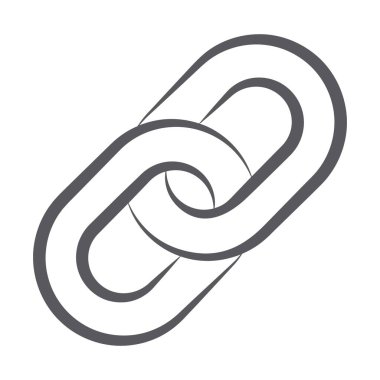 Zincir bağlantısı, karalama biçiminde bağlantı simgesi.